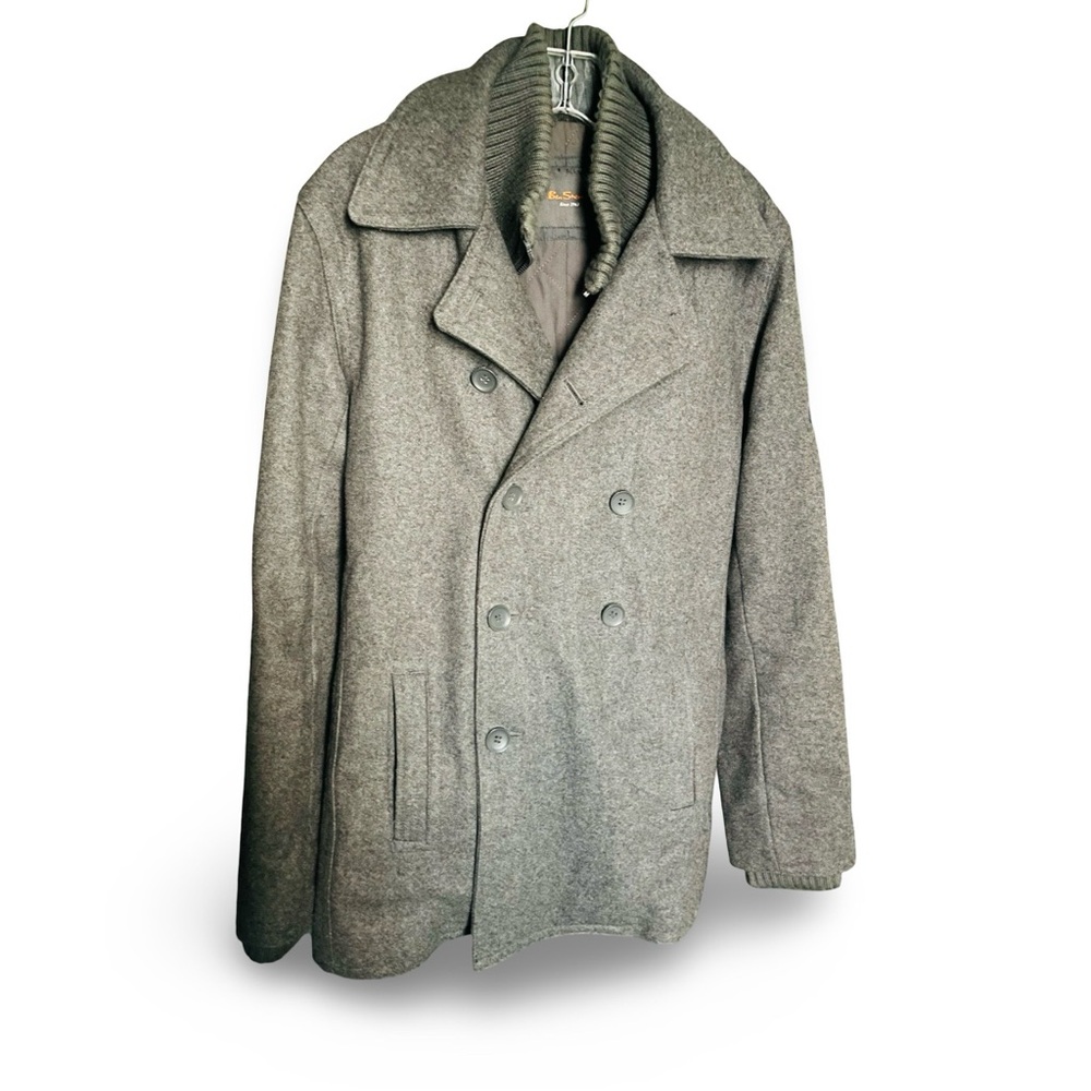 Ben Sherman Charcoal Pea Coat
